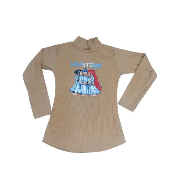 Producto - Media Polera Estampada Argentina Marron Nena Talle 6
