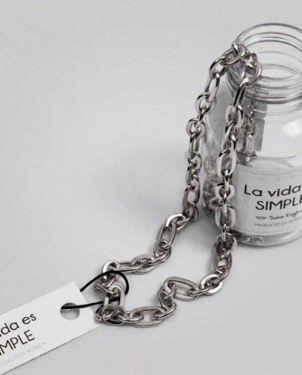 Producto - Collar Hugo Acero Salve Regina Unisex Diseño - Lolita