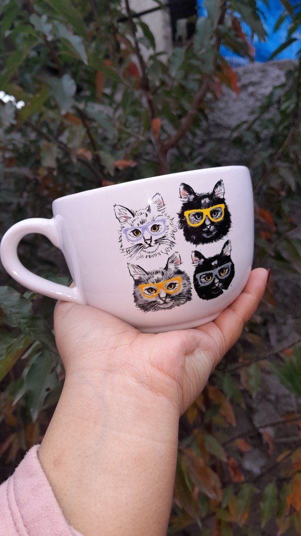 Producto - Tazón Gatitos con gafas