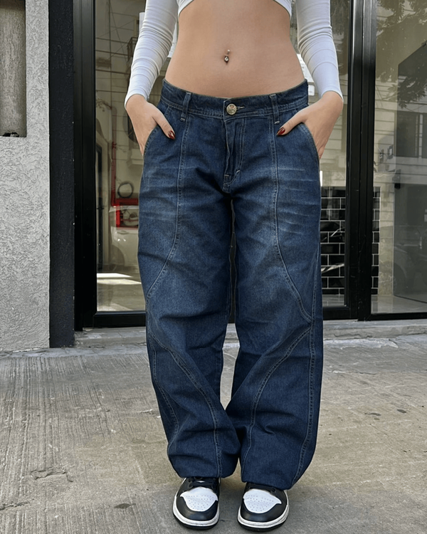 Producto - Jean Mom con Costuras Doble