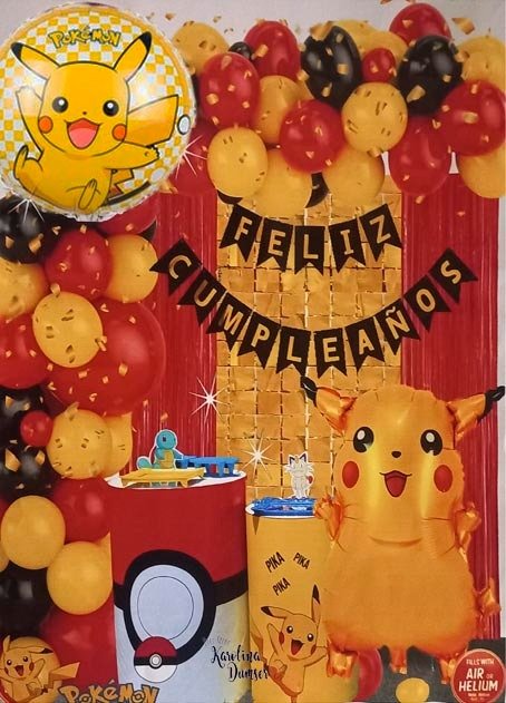 Producto - Set de Globos Pokemón y Deco Party . 47 Artículos - 0