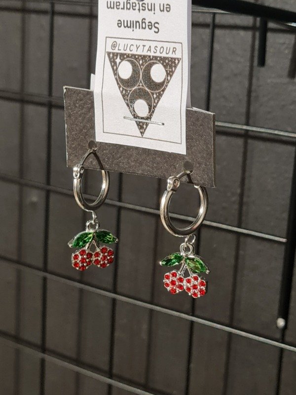 Producto - Aros Cherry con strass