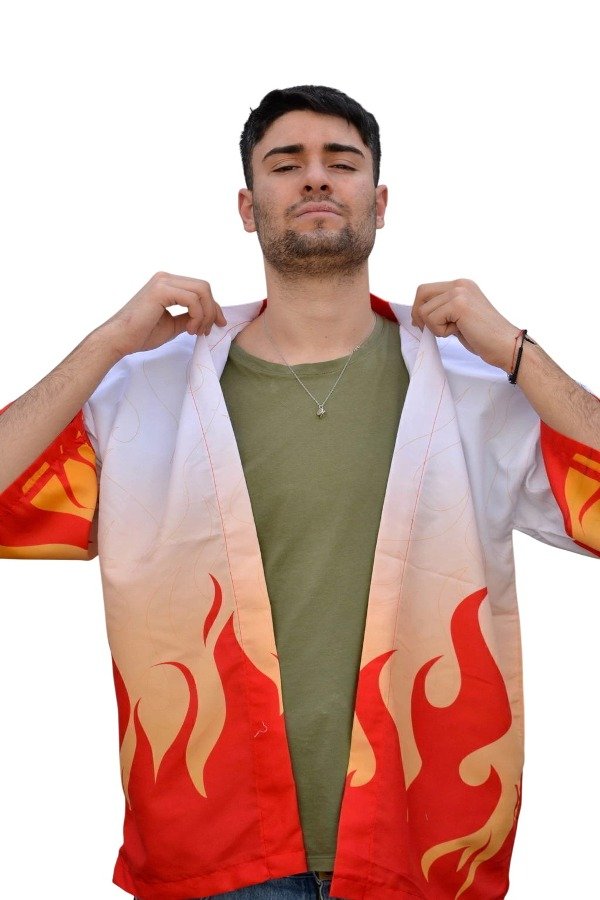 Producto - Kimono Demon Slayer Kimetsu No Yaiba Cosplay Anime Rengoku
