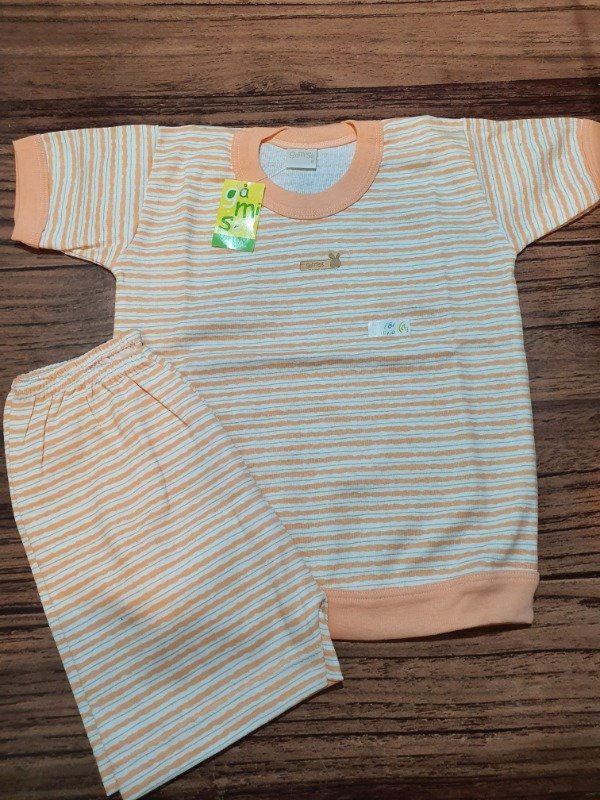 Producto - Conj pijama kids naranja
