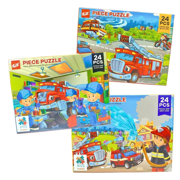 Producto - ROMPECABEZA DE BOMBERO 24PIEZAS