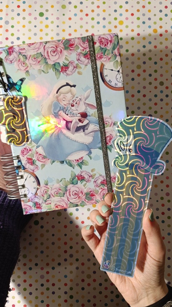 Producto - Agenda o cuaderno holográfico temática Alicia 7