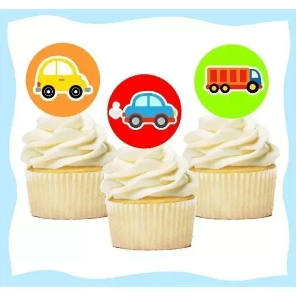 Producto - Pinches cupcake Autitos colores