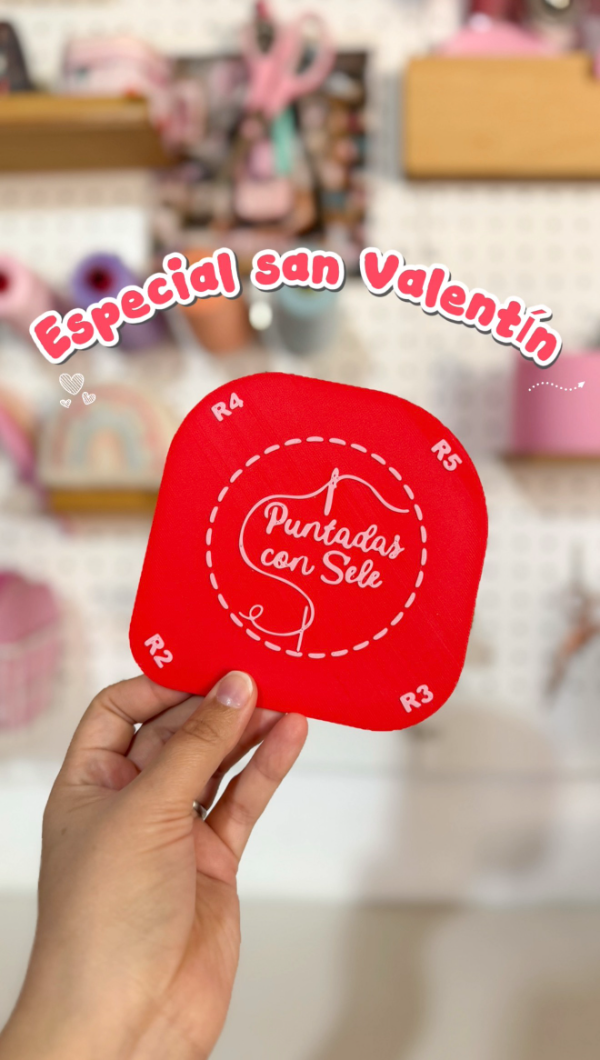 Producto - Regla de curvas rojo con rosa