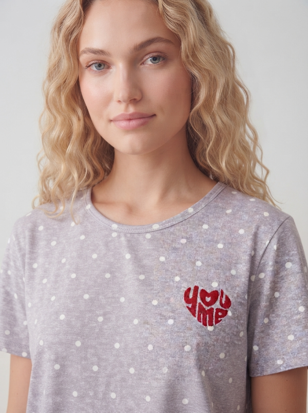 Producto - YOU AND ME PIJAMA REMERA MANGA CORTA Y SHORT - 1