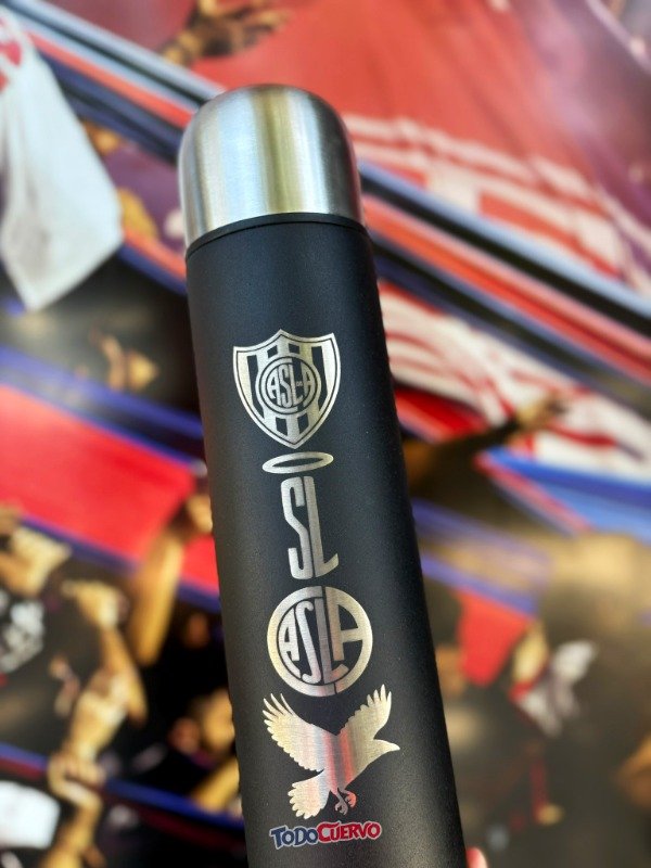 Producto - TERMO SAN LORENZO GRABADO ESCUDOS CUERVO