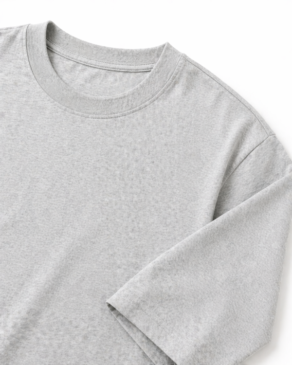 Producto - Remera manga corta - Oversize - Gris Melange - 1