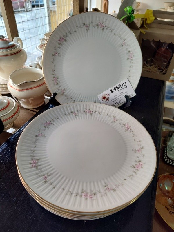 Producto - Plato playo Doble Rosa 24 - 0