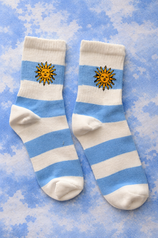 Producto - Sol rayas celestes