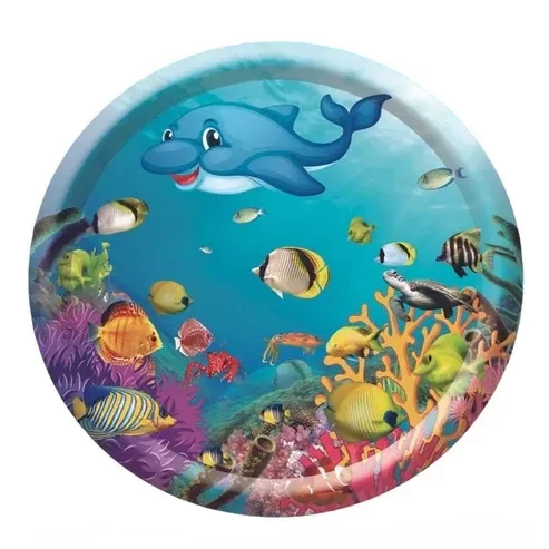 Producto - Alfombra inflable para bebés 100x100 cm