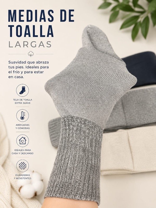 Producto - Medias de toalla largas (Precio por docena) - 2
