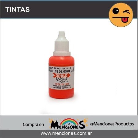Producto - Tinta UV Reactiva Luz Ultravioleta NARANJA FLUO 30 mL, Opalo1800