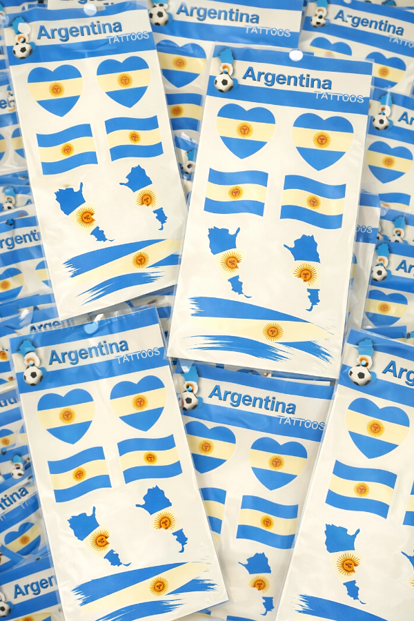 Producto - Tatuaje Temporal Mundial Argentina x 2un