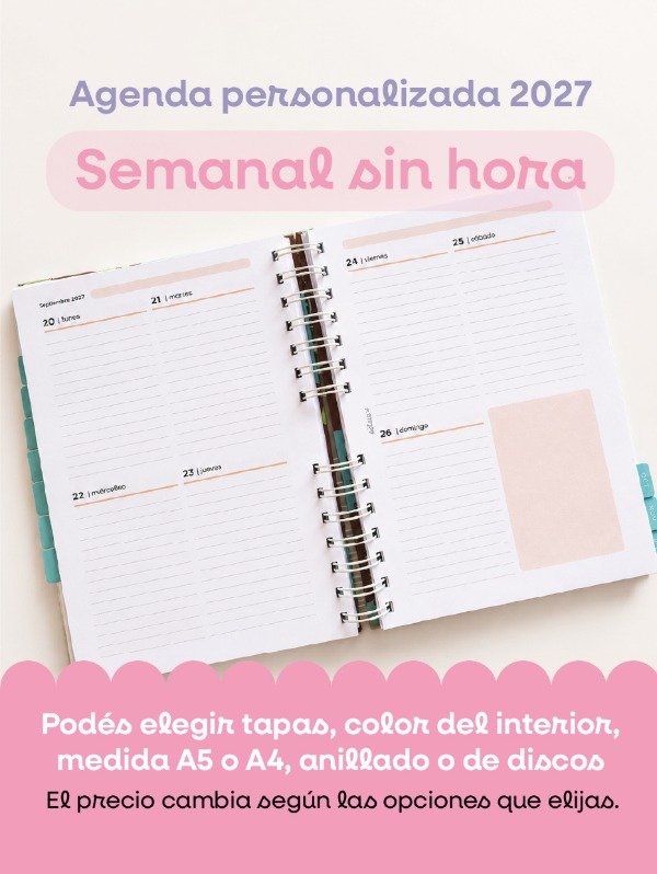 Producto - Agenda 2027 - Semana a la vista sin horarios - 0