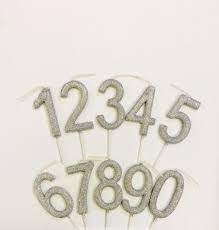 Producto - VELA NUMERO PLASTICA GIBRE DORADO