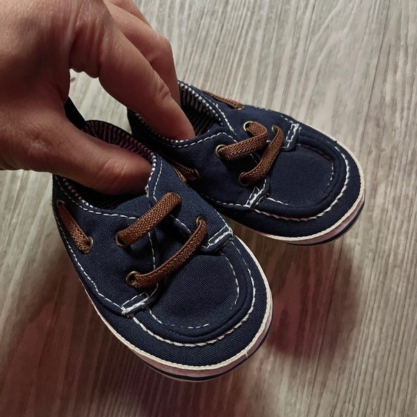 Producto - Zapatillas Azules cordón Marron NC