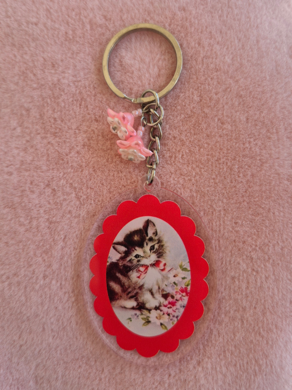 Producto - Llavero Gatito Rojo