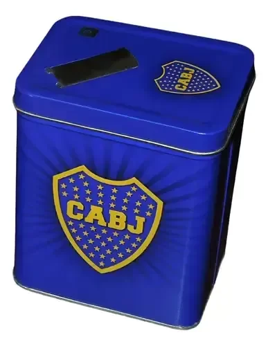 Producto - Fallado!! Boca Juniors Azucarera O Yerbera De Lata (azul)