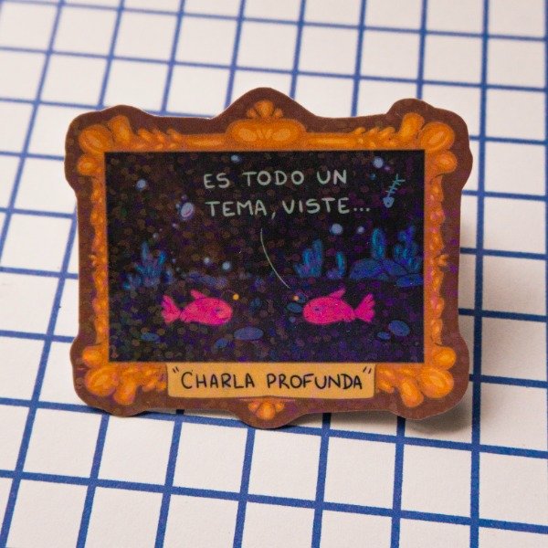 Producto - Charla Profunda - Sticker Laminado
