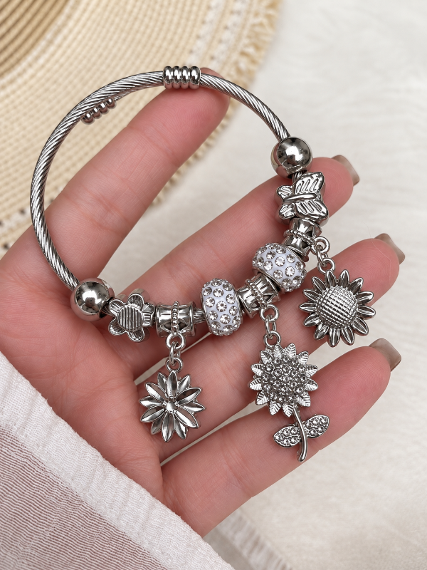 Producto - Pulsera tipo Pandora Girasoles - 1