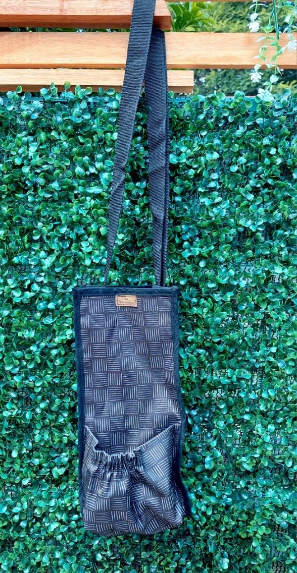 Producto - Bolso matero de Cordura - Cuadrillé fondo negro