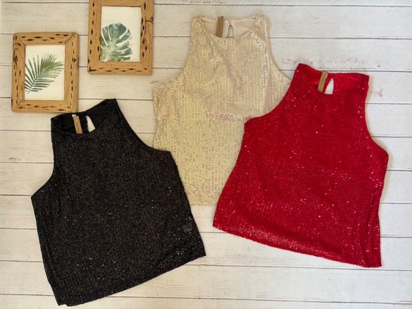 Musculosa lentejuelas