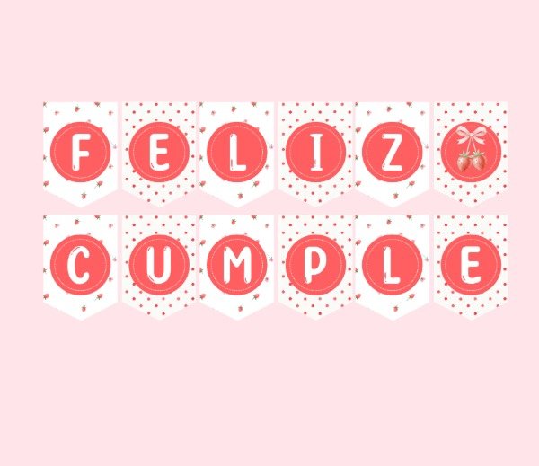 Producto - BANDERIN FRUTTILLA