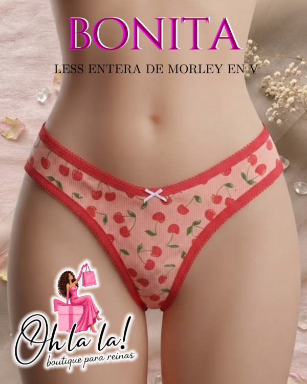 Producto - BONITA LESS EN V DE MORLEY + PUNTILLA DE ALGODÓN - 0