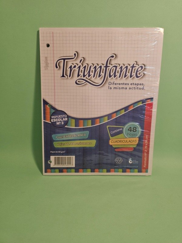 Producto - Repuesto hojas N3 - Triunfante - 0