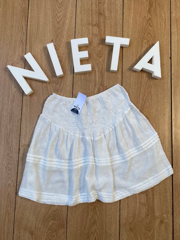 Producto - Pollera Piuma Blanco