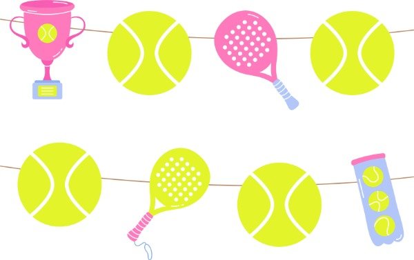 Producto - GUIRNALDA PADEL ROSA