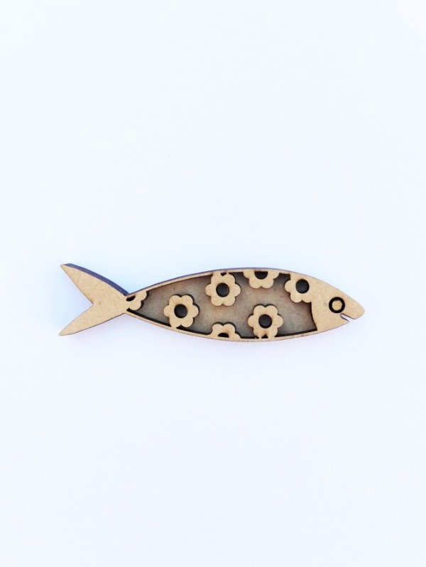 Producto - Sello pez con flores - PREVENTA