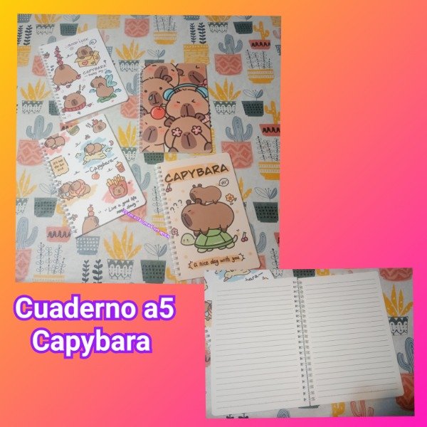 Producto - Cuaderno a5 capybara