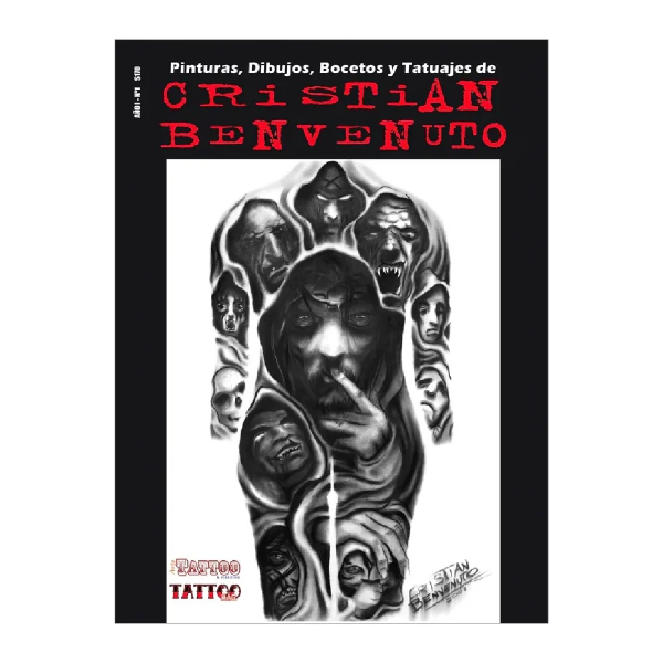 Producto - Libro Diseños Cristian Benvenuto Dibujos, Bocetos Y Tatuajes