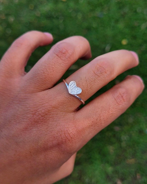 Producto - Anillo corazón cubic