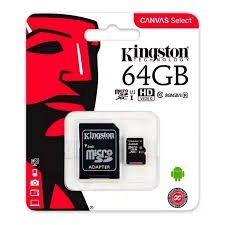 Producto - Memoria Micro SD KINGSTON CANVAS SELECT 64GB