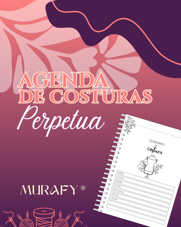 Producto - Agenda de costuras perpetua a pedido /6p./