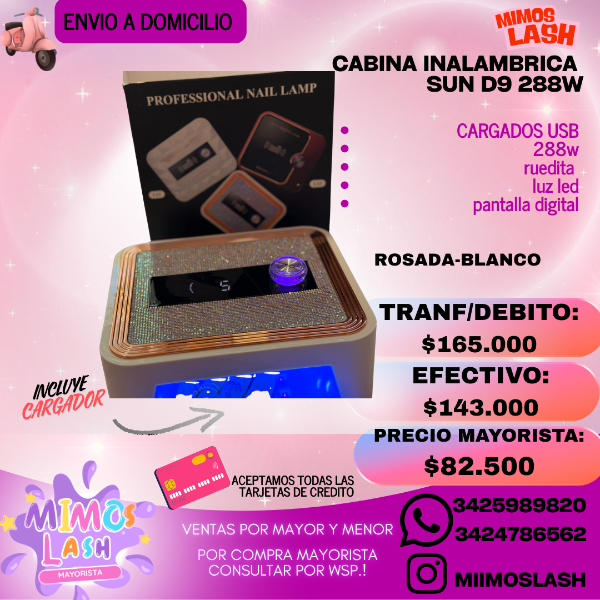 Producto - Cabina Sun D9 288w inalámbrica