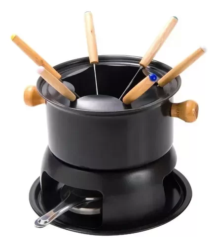 Producto - Fondue Teflon Antiadherente Base Quemador 6 Personas Fondue