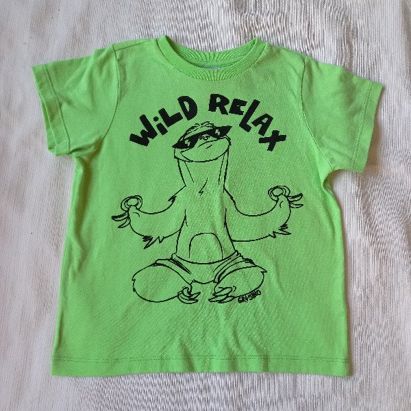 Producto - Remera verde estampada (T. 5-6)