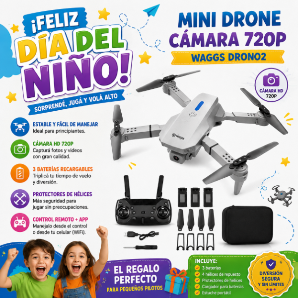 Producto - MINI DRONE CÁMARA 720P WAGGS DRONO1 - 0