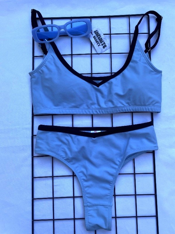 Producto - Bikini celeste con negro