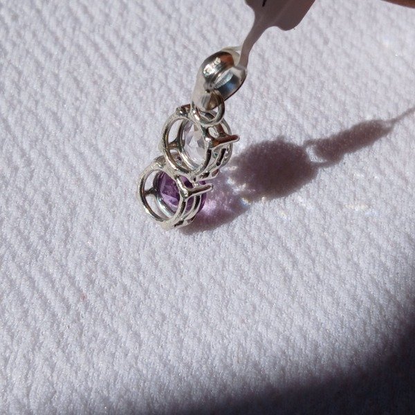 Producto - Dije Plata 925 con amatista y topacio claro - 5