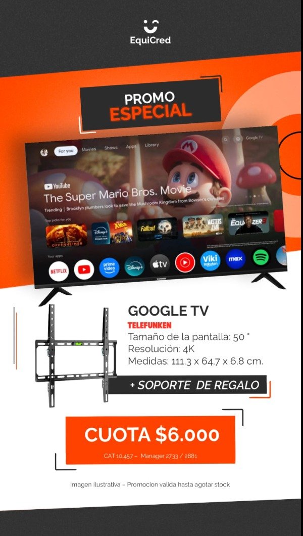 Producto - COMBO TV/SOPORTE