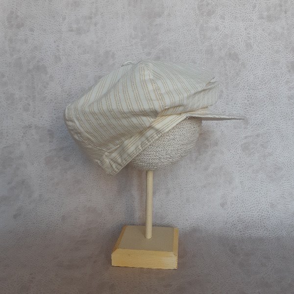 Producto - Gorra Pico de Pato Rayas Beige