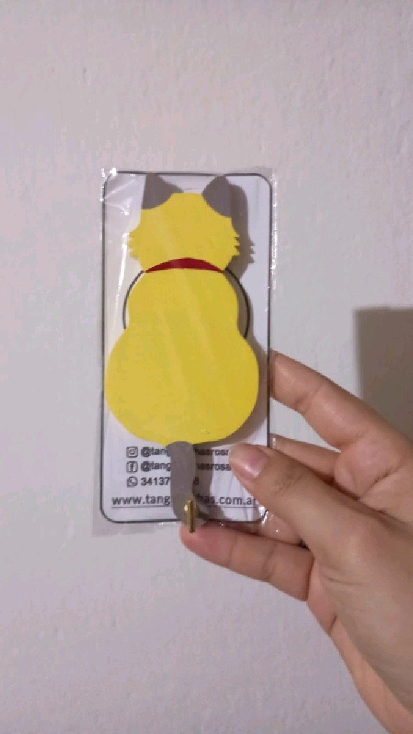 Producto - Porta llave gato amarillo